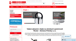 Desktop Screenshot of domacepotreby.eu