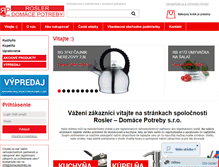Tablet Screenshot of domacepotreby.eu